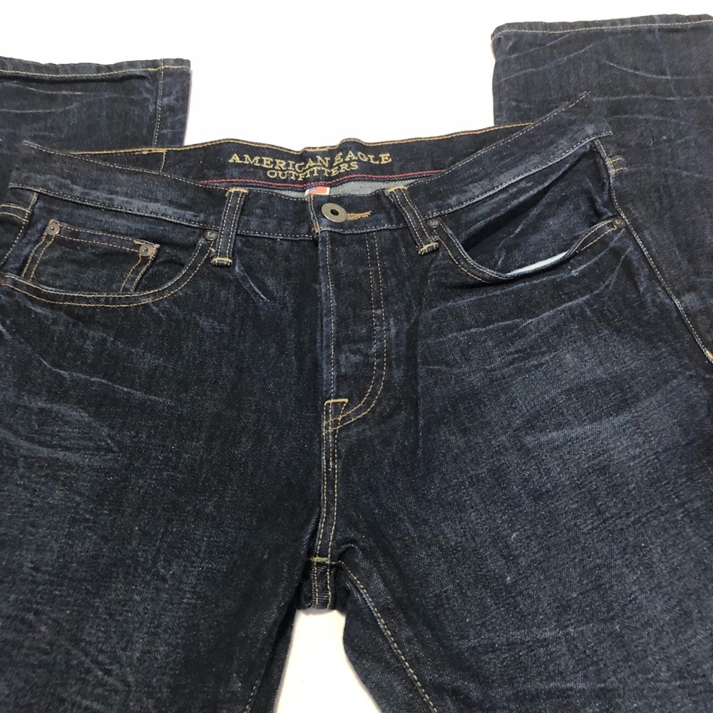 American 🦅  Button Fly Slim Straight Jeans 32x34